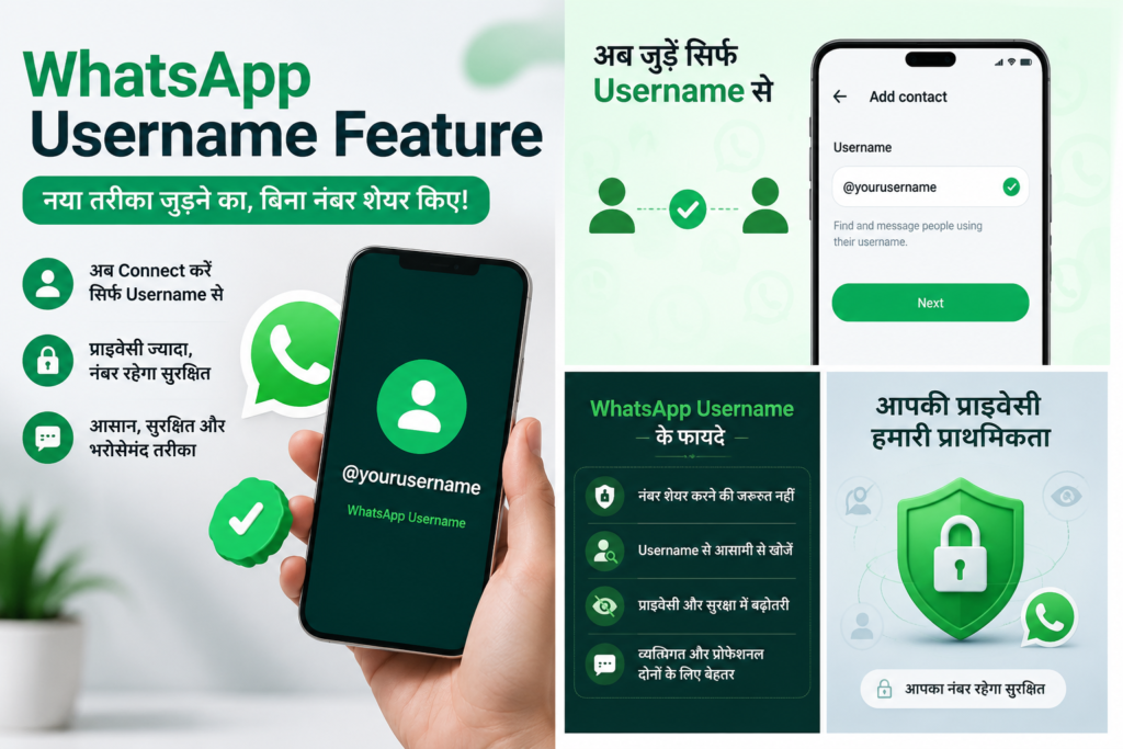 Whatsapp Username फीचर
