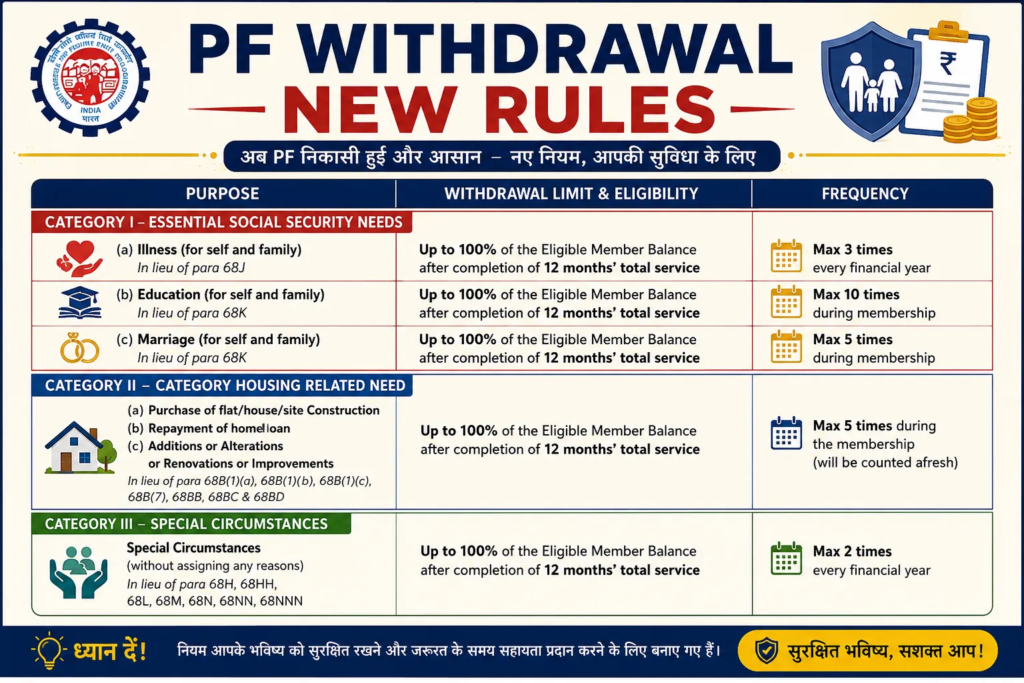 EPFO New PF Withdrawal Rules 2026 - Complete Guide