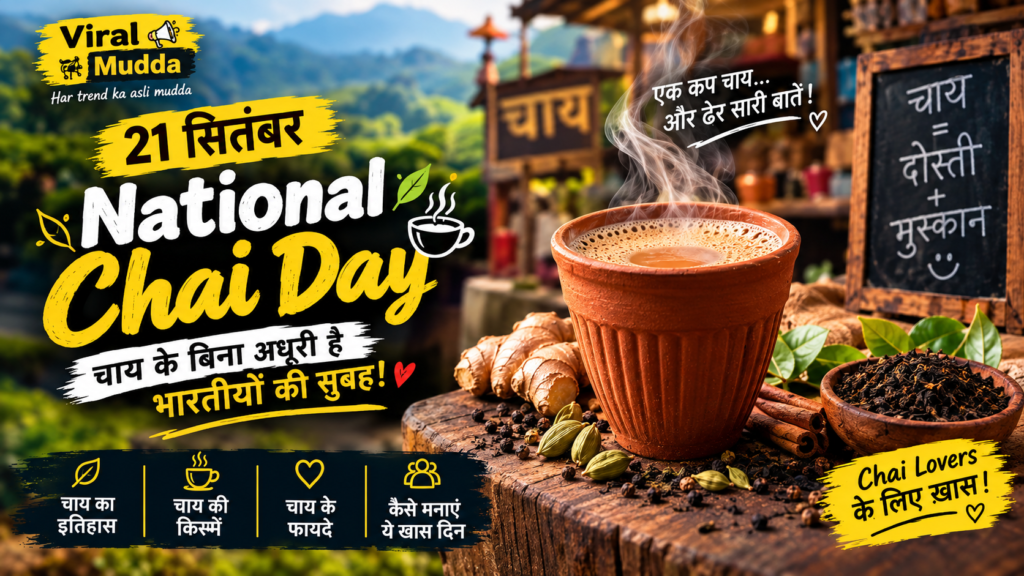 21 सितंबर National Chai Day पर गर्म मसाला चाय